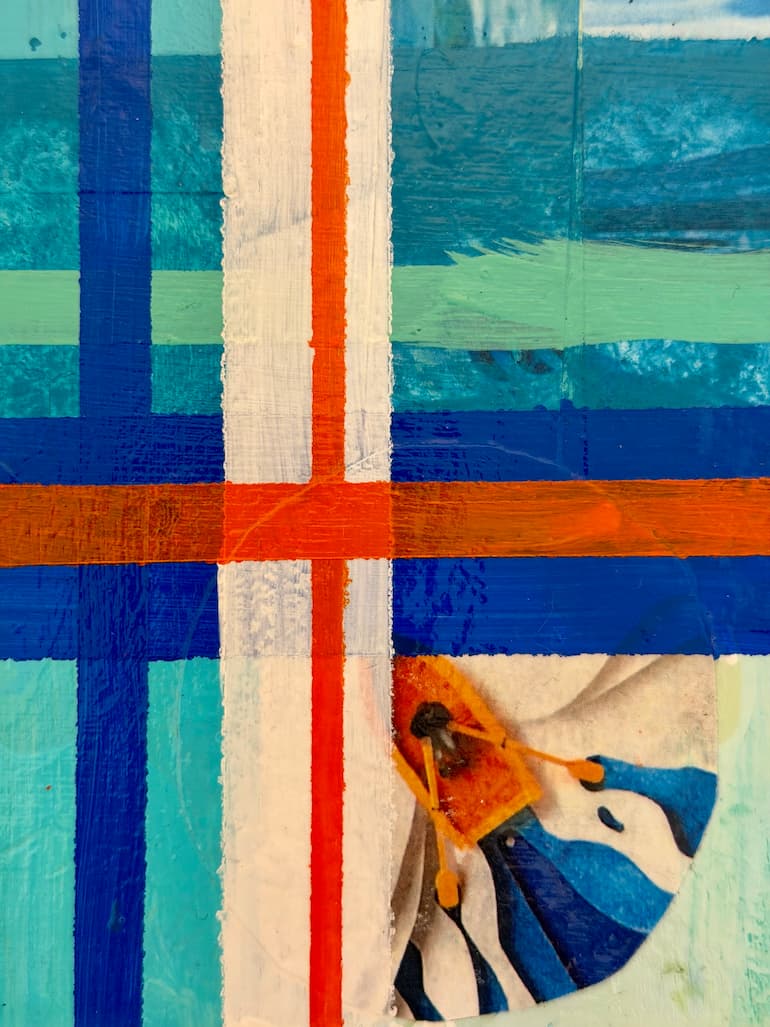 "Pool Party Plaid" by Meg MacLeod